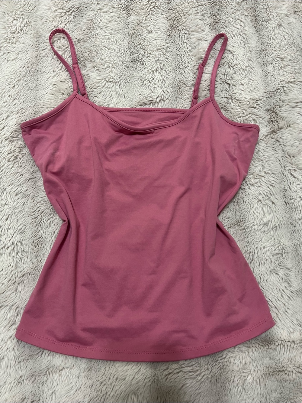 Hillard & Hanson Rose Pink Spaghetti Strap Camisole